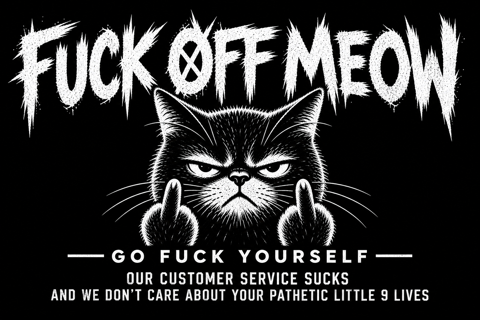 FUCK OFF MEOW — GO FUCK YOURSELF